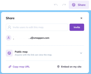 Documentation - Sharing a map - Smappen