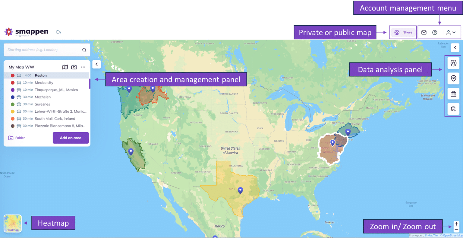 Documentation - Introduction of the platform - Smappen