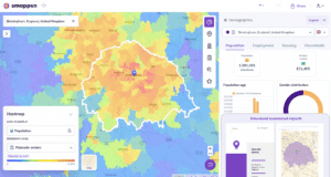 Reports and heatmap on Smappen - Franchise territory mapping