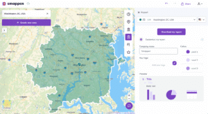 automated and customized report on Smappen