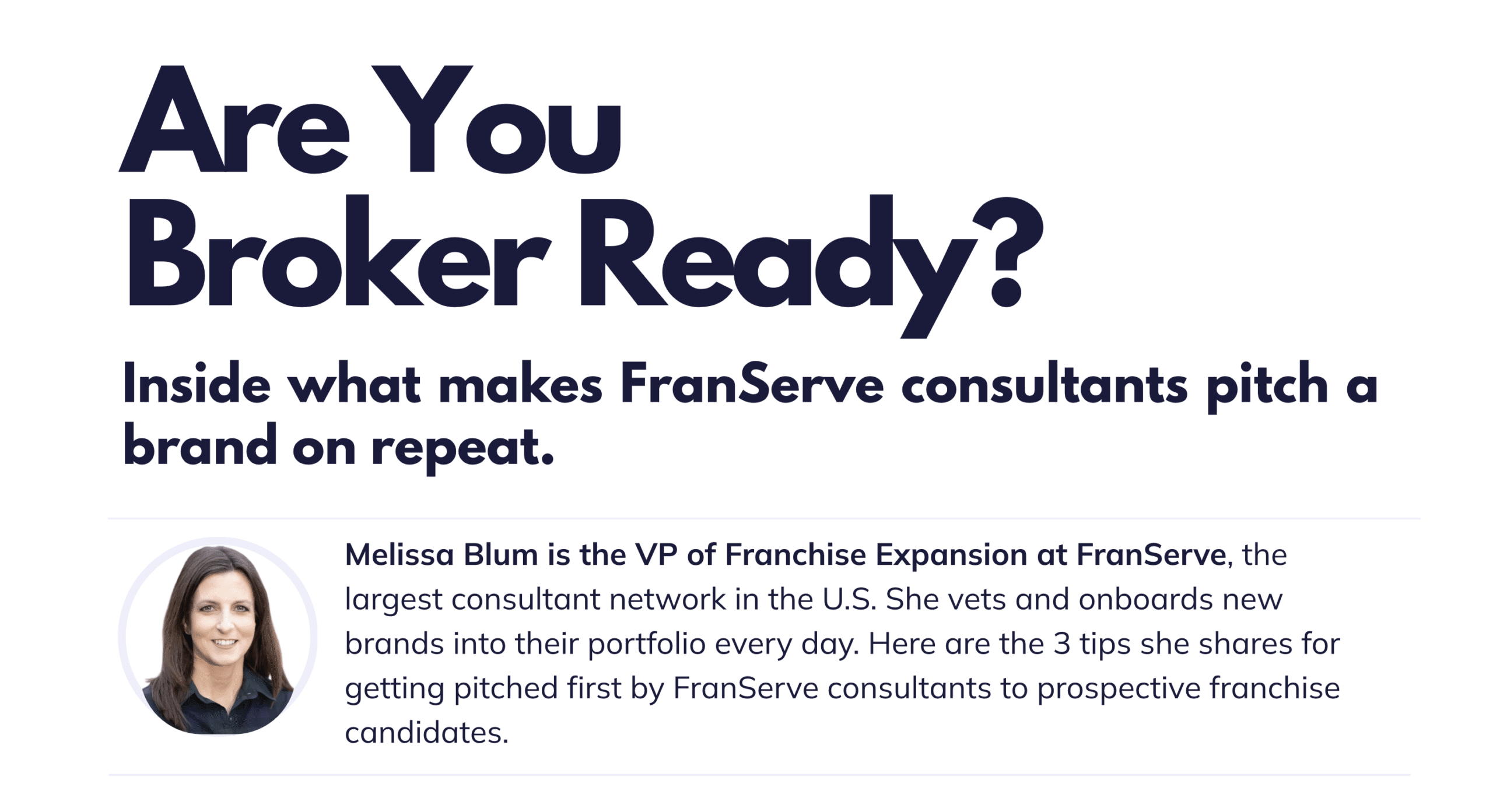 Are you broker ready