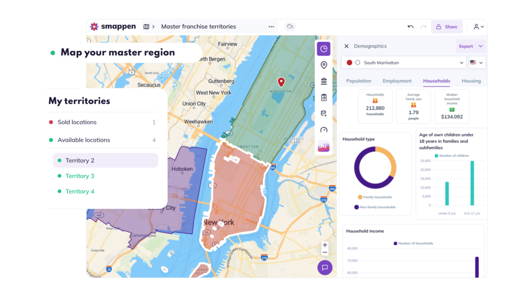 Smappen app for Master franchisees
